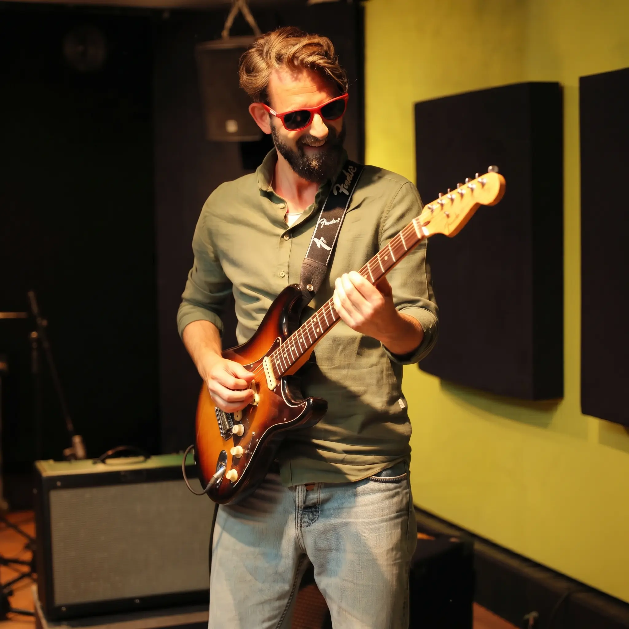 Elektrische gitaren klaar voor de workshop Rock & Riffs