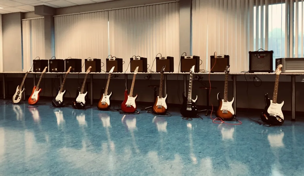 Gitaarworkshop als teamuitje